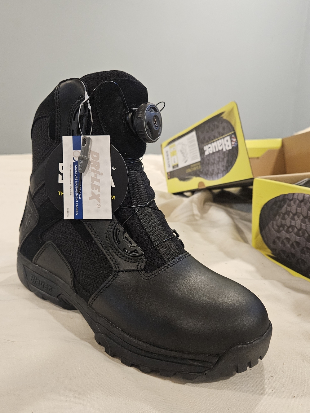 Blauer Black Tactical Boot with Dial Lacing